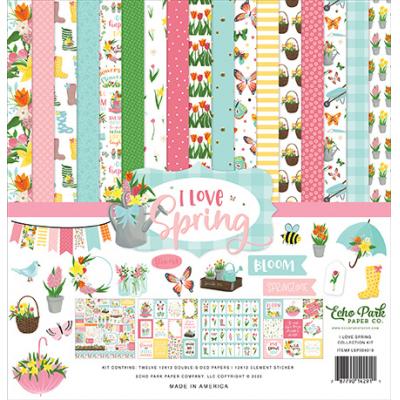 Echo Park  I Love Spring Designpapier - Collection Kit